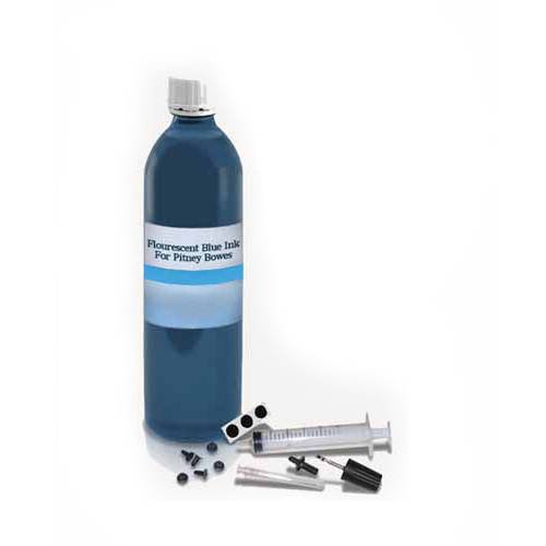 Universal Inkjet Ink Refill Kit, 950mL, Postal Blue Ink for Pitney