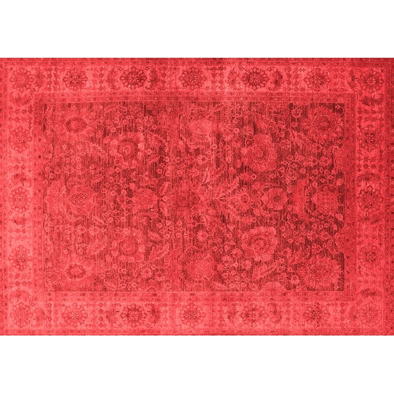 Ahgly Company Indoor Rectangle Oriental Red Industrial Area Rugs, 2' x 5'
