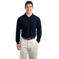 thumbnail image 1 of Port Authority Silk Touch Long Sleeve Polo with Pocket, 1 of 1
