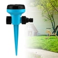 thumbnail image 2 of Innens Lawn Sprinklers 8 Modes Adjustable Rotating Garden Watering Irrigation System, Blue, 2 of 13