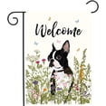 thumbnail image 2 of Bandera de jardín de primavera y verano con diseño floral para perro, banderas de jardín con flores para exteriores, pequeñas banderas de bienvenida para exteriores, 12 x 18, doble cara, 2 of 2