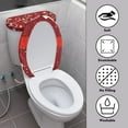 thumbnail image 3 of Renewold Durable Toilet Seat Covers with Elastic Edge Christmas Day,2 PCS Colorful Lights Santa Toilet Lid Cover and Toilet Tank Lid Cover Set Keep Bathroom Toilet Clean, 3 of 6