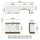 thumbnail image 2 of Cocina Integral Modular Madesa 240cm con Acessorios 03, 2 of 6