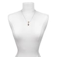 thumbnail image 3 of Delight Jewelry Silvertone Egg Pink & Lavender Mia Monkey Charm Necklace, 3 of 4