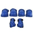 thumbnail image 2 of 6 Unids Patinaje Patinaje Ciclismo Conjunto De Engranajes De Protección Codo Almohadillas Para Palma, Adecuado Para Niños De 3 A 8 Años azul marino Sunnimix Juego de rodilleras y rodilleras para niños, 2 of 8
