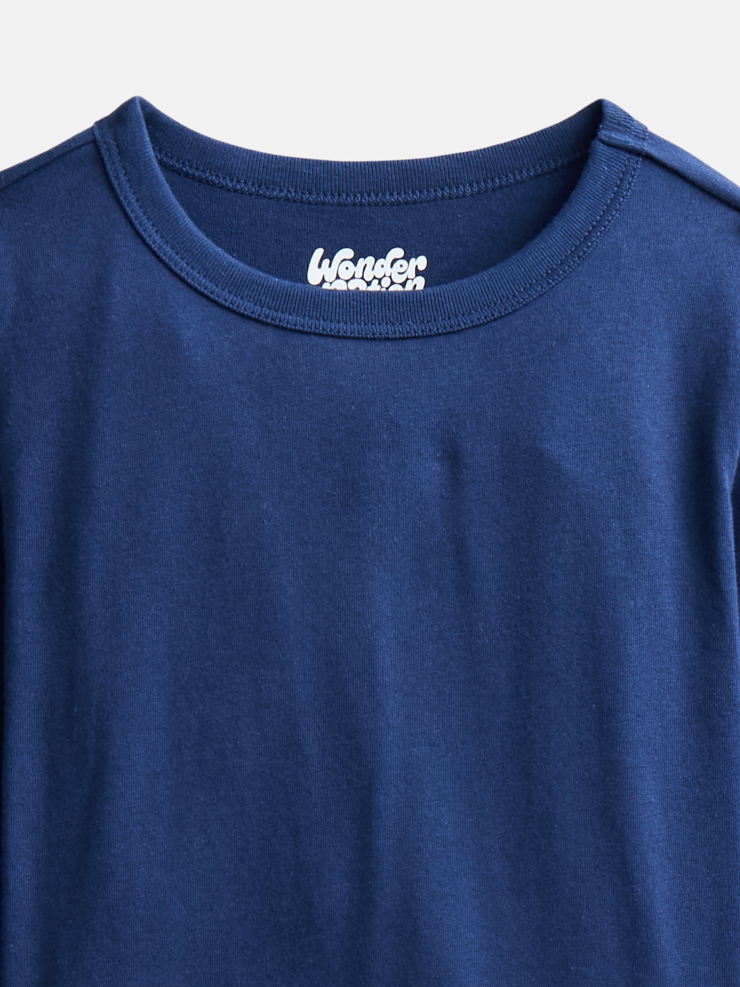 Wonder Nation Boys' Kid Tough Tee with Long Sleeves, 3 Pack, Sizes XS-XXL & Husky