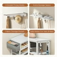 thumbnail image 5 of Entryway Hall Tree Shoe Bench with Storage, for Entryway, Hallway, White, 5 of 9