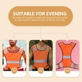 thumbnail image 7 of FOMIYES Orange Reflective Safety Vest with Breathable Mesh for Running Cycling and Outdoor Use, 7 of 7