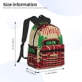 thumbnail image 2 of Yield Christmas Vintage Red Truck Print Backpack for Women Men, Lightweight Casual Travel Daypack, Classic Basic College Backpack, Middle School Bag, 2 of 5