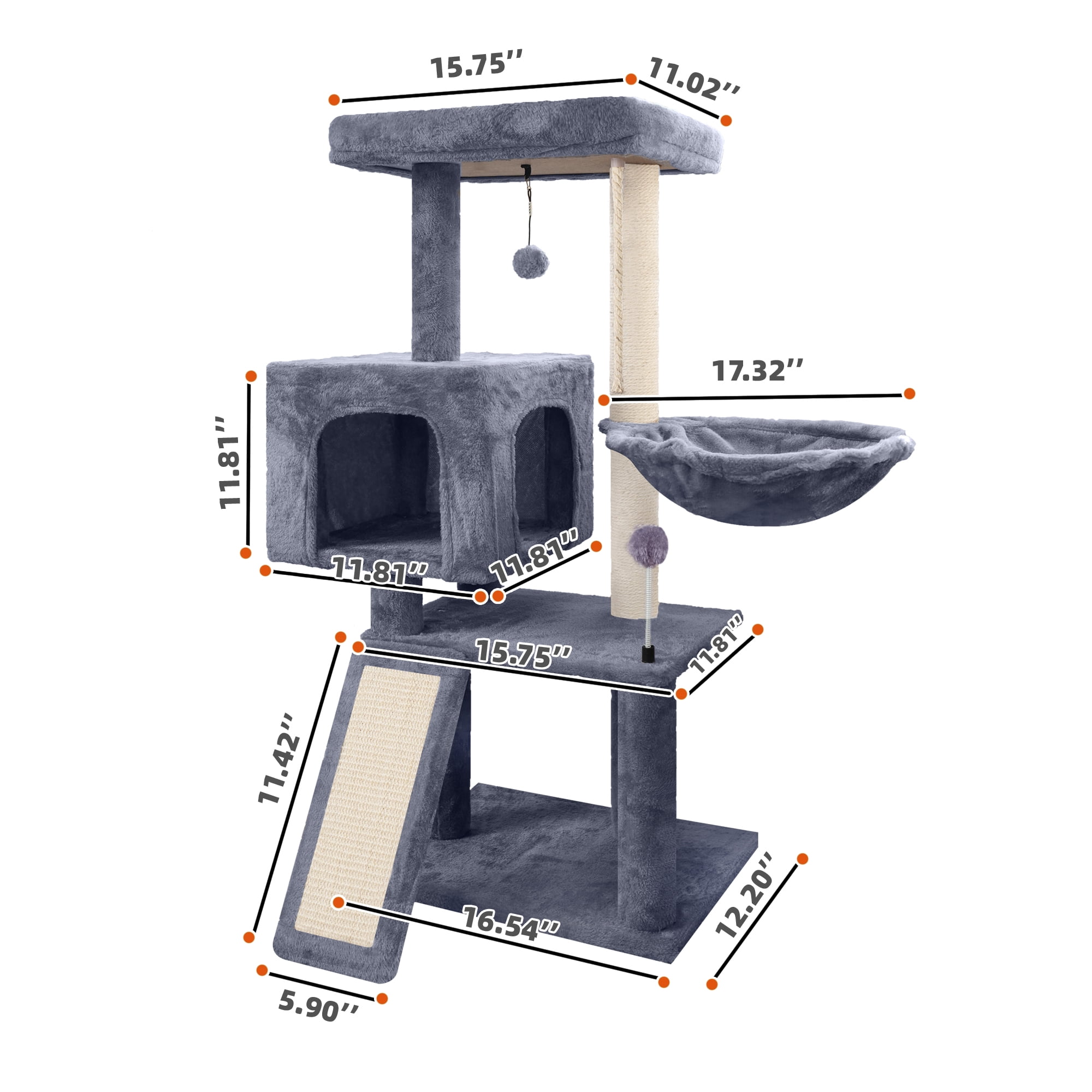 TWDEPART cat tree 10C