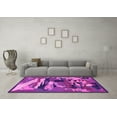 thumbnail image 3 of Ahgly Company Indoor Square Abstract Pink Modern Area Rugs, 5' Square, 3 of 4