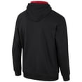 thumbnail image 3 of Men's Colosseum Black Arkansas Razorbacks Half-Zip Hoodie, 3 of 3