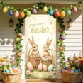 thumbnail image 5 of 35 x 72 in Easter Door Cover – Polyester Fabric Easter Day Door Curtain with Bunny & Egg Design – Wall & Door Hanging for Spring Holiday Party Home Decorations, 5 of 6