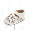 thumbnail image 5 of Fozruso Summer Children Baby Toddler Shoes Boys And Girls Light Hollow Breathable Comfortable Solid Color Hook Loop Sizes 4 Toddler(White), 5 of 6