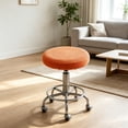 thumbnail image 4 of Bar Stool Covers Round Imitation Silkly Seat Covers with Elastic Bands, Fits 11.8-14.2 Inch Diameter, Sturdy Round Seat Protector for Kitchen, Home Bar, Dining Room Decor., 4 of 6