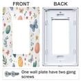 thumbnail image 3 of Yayeee Rocker Switch Wall Plate 3-Gang 6.5"x4.6" Home Decorative Outlet Cover, Red Easter Eggs, 3 of 6