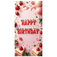 thumbnail image 3 of Colorful Design Banner Strawberry Theme Cake Decoration Party Prop for Birthday Celebration Kids Event Indoor Decoration, 3 of 6