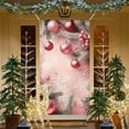 thumbnail image 3 of YingYouFu Christmas Door Cover, 35x71 Inch Holiday Door and Wall Decoration, Festival Party Background Banners, Festive Santa Scene for Indoor Use, A, 3 of 6