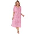 thumbnail image 4 of Dreams & Co. Plus Size Long Tagless Sleepshirt, 4 of 6