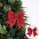 thumbnail image 1 of Xihbxyly Lazo Navideño de Fibra de Poliéster Rojo, Exquisita Decoración Navideña, Versátil para Árbol o Regalo, Perfecto para Decoración Del Hogar o Fiesta, Tamaño 14 X 15 X 1 Cm, Una Opción de Regal, 1 of 6