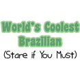 thumbnail image 2 of CafePress - World's Coolest Brazilian -  Round Wood Ornament 4", 2 of 2