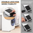 thumbnail image 4 of YUNMEIYI Extendable Furniture Appliances Rollers, Mover Tools with 24 Roller & Brake Equipment for Heavy Washing Dryer Machine Refrigerator for Mobile Wheels Strong Base Stand Hold Up to 660 lb, 4 of 7
