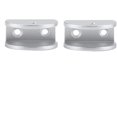 thumbnail image 4 of Glass clamp 2Pcs Aluminum Glass Clamp Holder Window Fixing Clips Arc Bracket Anti-Rust Glass Clamps Screws Sturdy and Durable Workmanship, Practical (Size : XL-), 4 of 4
