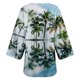 thumbnail image 4 of Cárdigan para mujer, estampado floral, manga abullonada, tipo kimono, holgado, de gasa, informal, para cubrirse, 4 of 5
