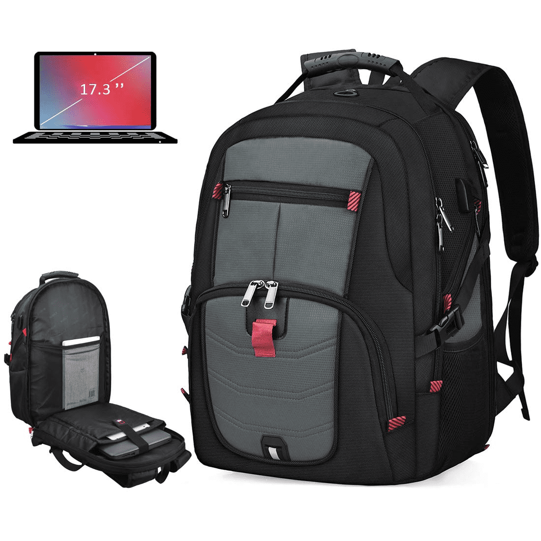 Large Laptop Casual Backpack 17 inch Durable XL Heavy Duty Travel Back –  BANGE bag