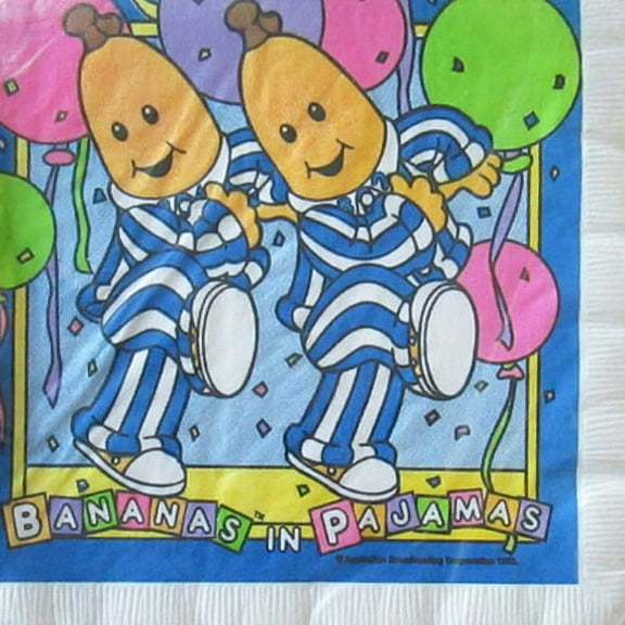 Bananas in Pajamas Vintage 1995 Small Napkins (16ct)
