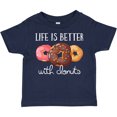 thumbnail image 3 of Inktastic Life is Better with Donuts Boys or Girls Toddler T-Shirt, 3 of 5