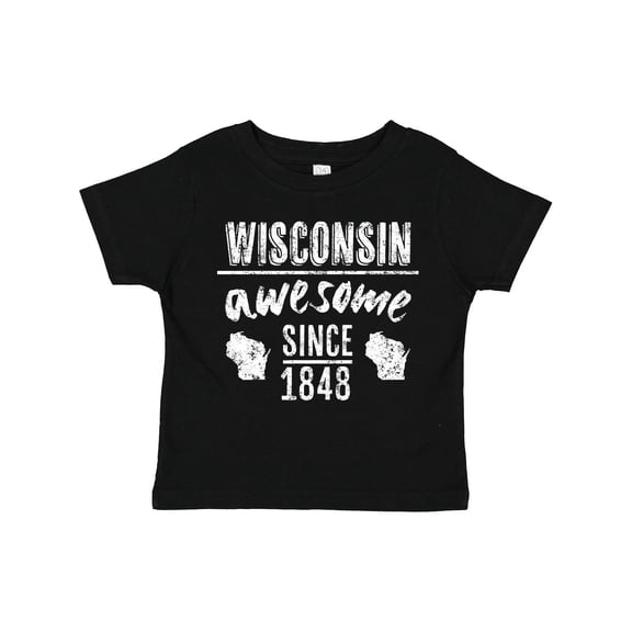 Inktastic Wisconsin Awesome Since 1848 Boys or Girls Toddler T-Shirt