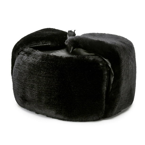 Leather ushanka hat sale
