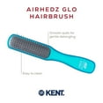 thumbnail image 4 of Kent AHGLO01 Airhedz Glo Half Round Narrow Detangling Hair Brush - 9 Row Ionic Anti Static Non Scratch Long Nylon Bristle Great for Detangling and Smoothing Medium to Long Length Hair, 4 of 18