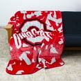 thumbnail image 7 of College Covers Ohio State Buckeyes Huge Raschel Throw Blanket, Bedspread, 86" x 63", 7 of 7