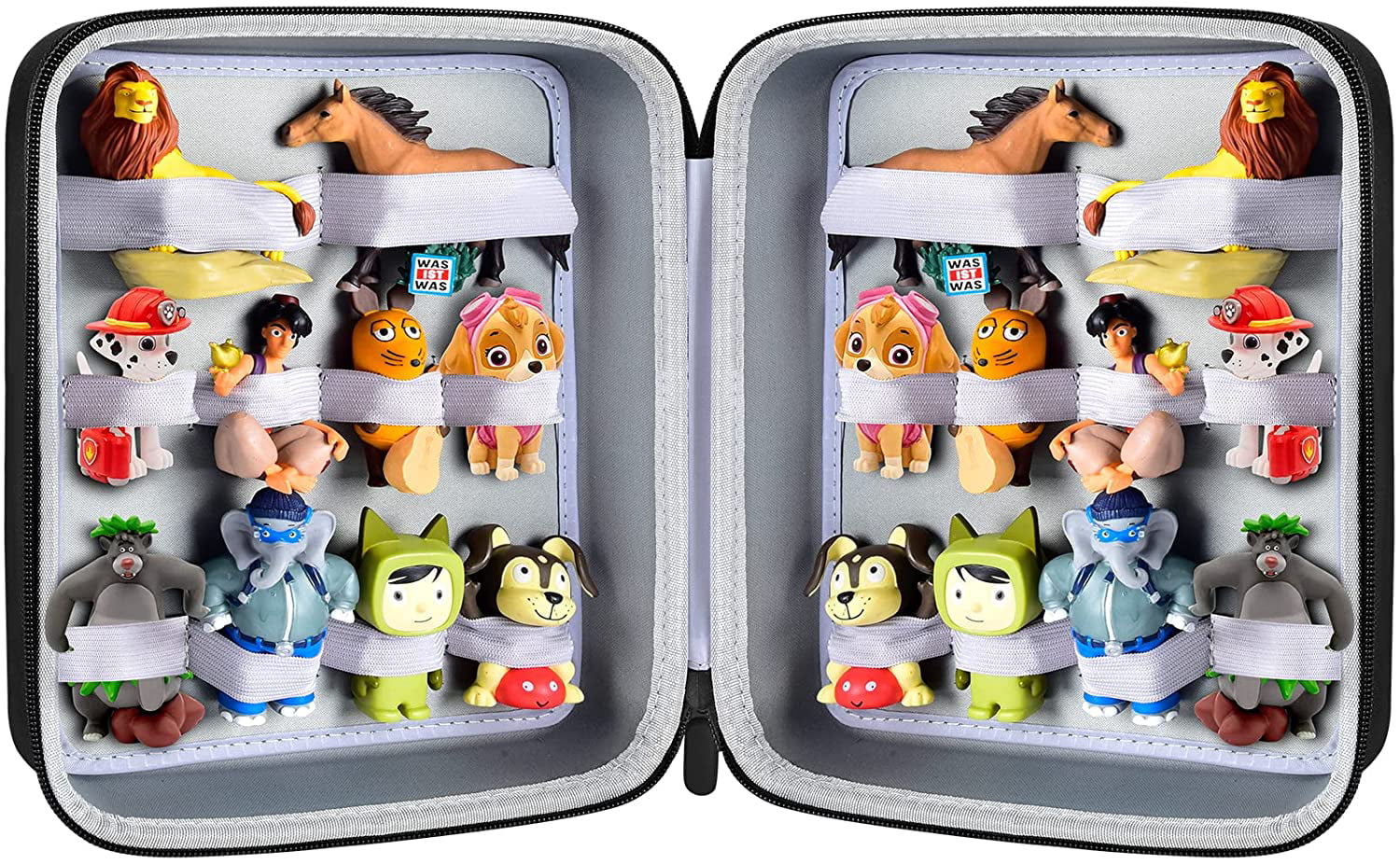 Case Comaptible with Toniebox Audio Player Starter Set and Tonies Figures Characters Toy Story Storage Organizer Carrying Holder for Headphones Box Only -Blue Charging Station and Accessories 