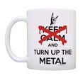 thumbnail image 2 of ThisWear Rock Band Heavy Metal Music Don't Keep Calm and Turn Up The Metal 11 ounce 2 Pack Coffee Mugs, 2 of 4