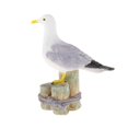 thumbnail image 4 of Figurita de resina de la Estatua de la gaviota, decoración náutica, tema rústico de la playa náutica interior al aire libre, decoración del hogar de - 32x15x33cm Los 32x15x33cm Sunnimix Estatua de gaviota, 4 of 8