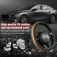 thumbnail image 4 of Crystal Bling Steering Wheel Cover for Women, 15 Inch Universal Fit Sparkling Rhinestone Auto Wheel Protector, Anti Slip Glitter Diamond Car Interior Accessories, 4 of 6