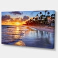 thumbnail image 2 of Beach Side Resort avec Palmiers - Impression sur Toile Bord de Mer, 2 of 4