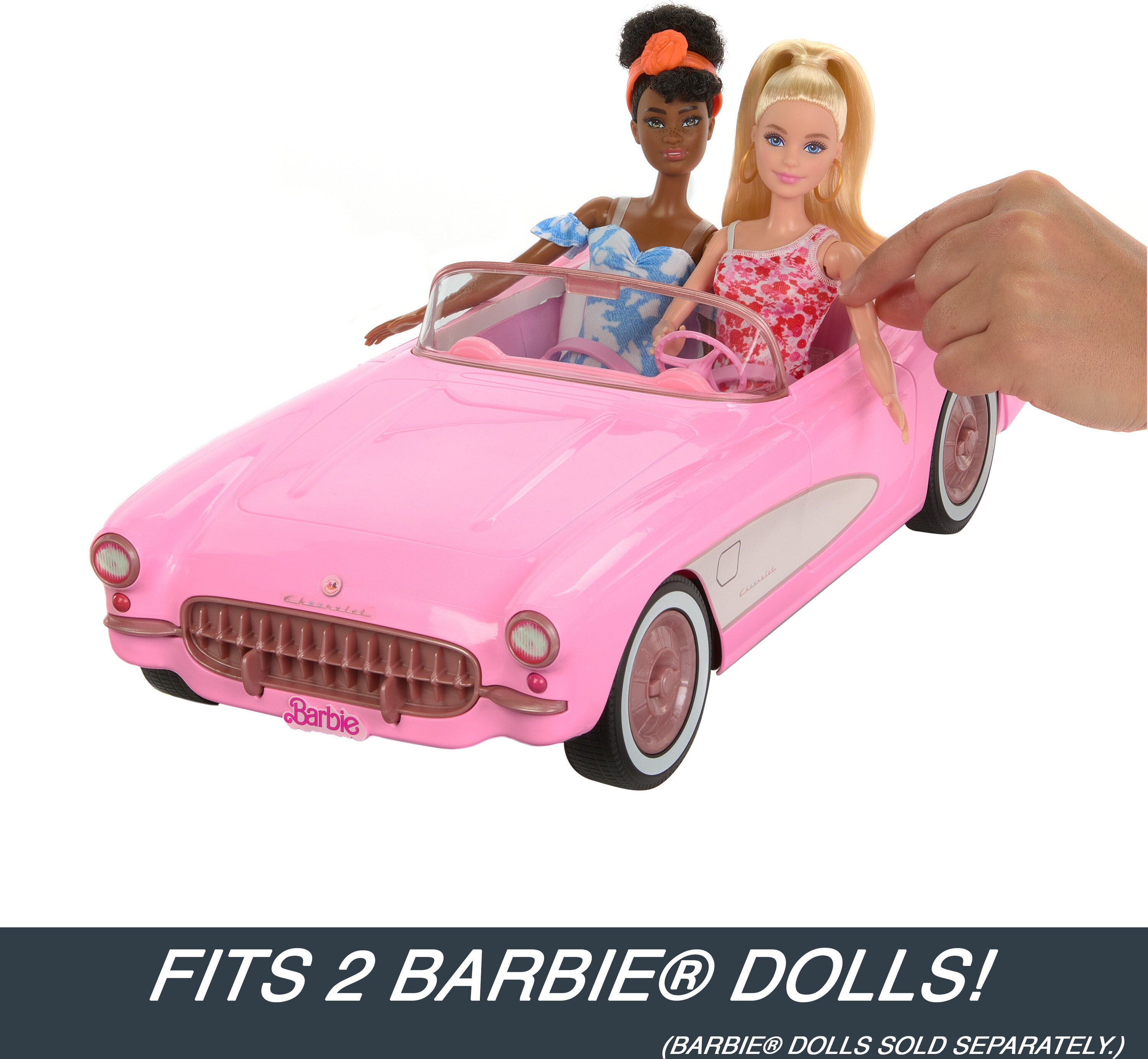 Hot Wheels RC Barbie Corvette, Remote Control Corvette from Barbie The Movie - image 5 of 6