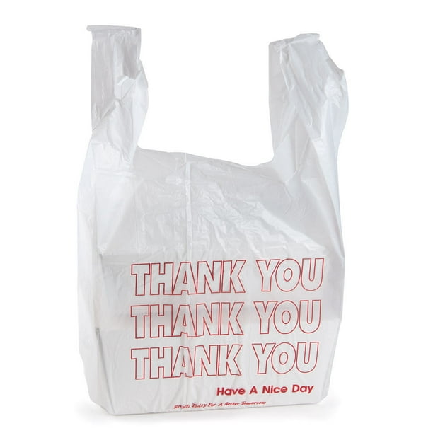 Thank You Bags, Printed, Plastic, white 700 bags, 11.5