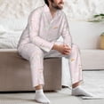 thumbnail image 7 of Naloa Rainboe And Rabbit Men’s Pajamas Set - Long Sleeve Button Down Sleep Shirt and Pajama Bottoms Sleepwear Set-Large, 7 of 7