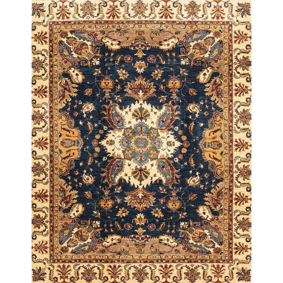 Ahgly Company Machine Washable Indoor Rectangle Abstract Dark Brown Area Rugs, 6' x 9'