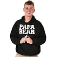 thumbnail image 5 of Papa Bear Dad Father's Day Pawprint Hoodie Hooded Sweatshirt Men Brisco Brands L, 5 of 6