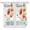 Orange Black, variant on Swag Valance Curtains for Windows, Orange Red Floral Light Filtering Kitchen Curtains with Rod Pocket, Rustic Pastoral Botanical Butterfly Window Treatment Valances for Living Room, 28x36 - 2 PCS