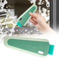 thumbnail image 2 of Cleaning Brush, Ongmies Glass Door in Shower Room Multifunctional Wiper and Brush for Squeezing Shower Glass Window Cleaning Water Wiper Used for Car Kitchen, Green, 2 of 4