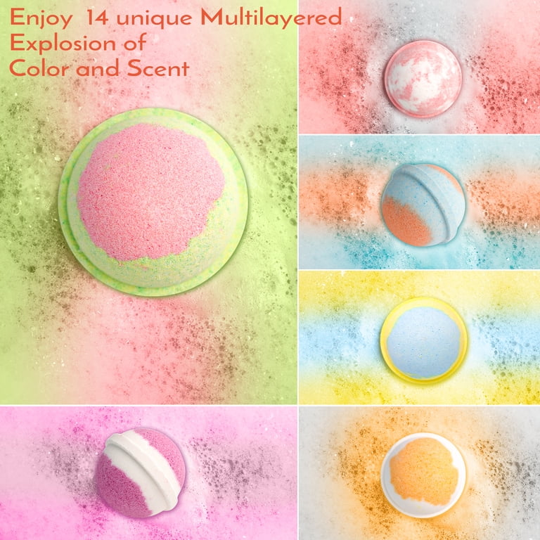 DUAIU Bath Bomb Gift Set, 14 Pieces, Floral Scents photo 3