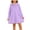 Purple, variant on XYAIYT Long Sleeve Dresses for Girls Solid Color Long Sleeve Knee Length Dress Comfy Lightweight Kids Clothes