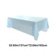 thumbnail image 3 of Mantel de Plástico Desechable de 137 X 183 Cm | Impermeable y Resistente Al Aceite, de Color Liso, para Fiestas, Cumpleaños y Postres, Ideal para Cocina | Opciones En Blanco, Azul y Rosa, 3 of 6